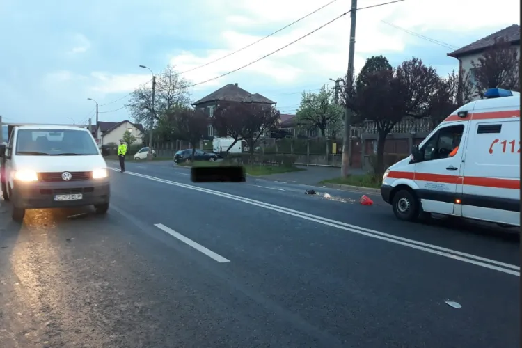Accident în localitatea clujeană Copăceni. O femeie a fost transportată la spital