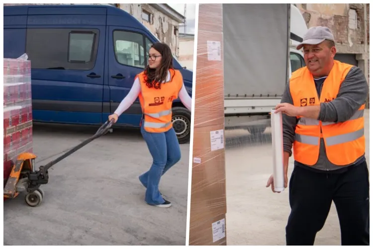 Doi clujeni, tată și fiică, luptă să ajute oamenii nevoiași din Ardeal cu alimente: „Am fost șocați să vedem câte persoane au nevoie de ajutor