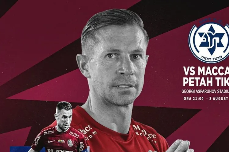 CFR Cluj își continuă astăzi aventura în Conference League. Maccabi Petah Tikva au un lot de doar 8 milioane de euro