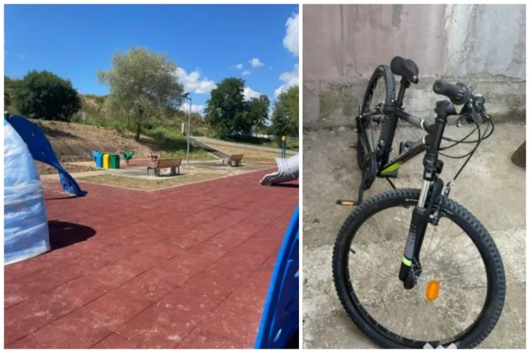 Hoții din Cluj lovesc din nou! Un copilaș a rămas fără bicicletă după o ieșire în parc: ,,Vă rog să o înapoiați’’ - FOTO 
