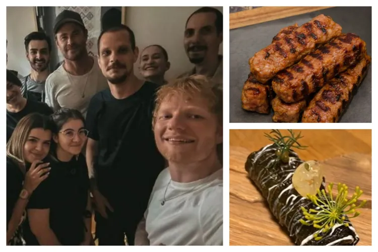 VIDEO Micii românești i-au cucerit pe Ed Sheeran și pe actorul Cris Hewsworth. Cele două vedete internaționale au mai cerut o porție