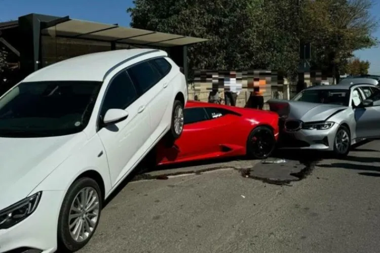 INCREDIBIL! Accidentul cu 4 MAȘINI DE LUX din Cluj a fost o ÎNSCENARE pentru a obține o sumă colosală de la asigurări. Ce a făcut POLIȚIA