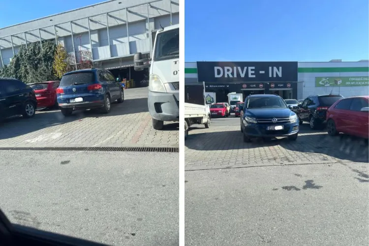 „Creativitatea” șmecherilor din Cluj surprinde din nou! Un șofer și-a lăsat mașina pe patru locuri de parcare: „Săracul, e prima oară în oraș/Bravo, boss”