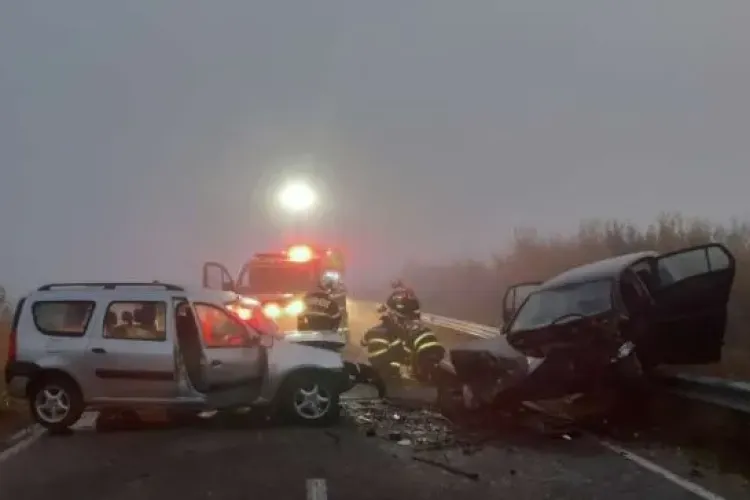 Un tânăr și-a pierdut viața în urma unui accident rutier. A izbit frontal un alt autoturism