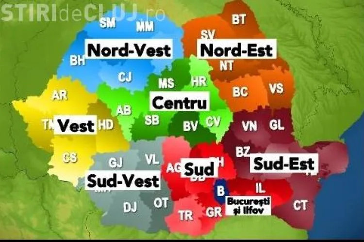 Vezi care ar fi cele mai bogate regiuni dupa reorganizarea teritoriala