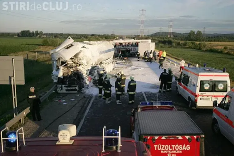Accident de autocar in Ungaria! Patru romani au murit si 7 persoane sunt ranite grav