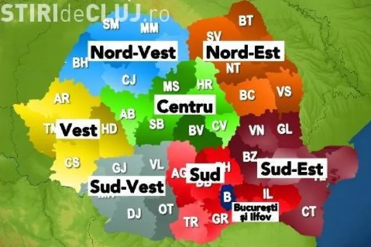 Super-judetul din care va face parte Clujul dupa reorganizarea teritoriala va fi printre cele mai sarace din Europa