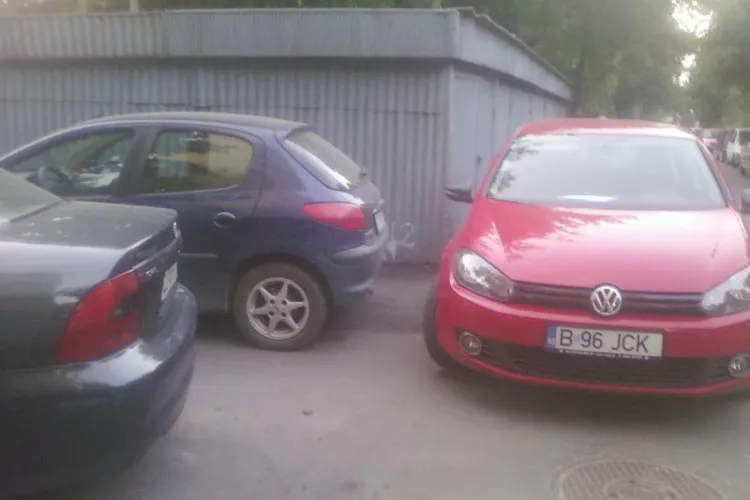 Smecheri de Cluj! O femeie insarcinata a fost la un  pas de a fi batuta dupa ce i-a ocupat unui clujean locul de parcare, nemarcat FOTO