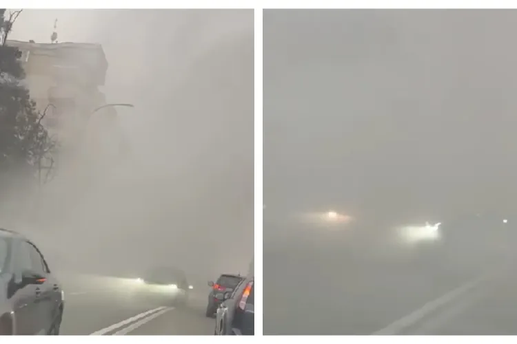 Șoferii clujeni s-au speriat de fumul dens de pe Calea Florești, de astăzi, care a pus traficul în încurcătură. Ce s-a petrecut, de fapt - VIDEO