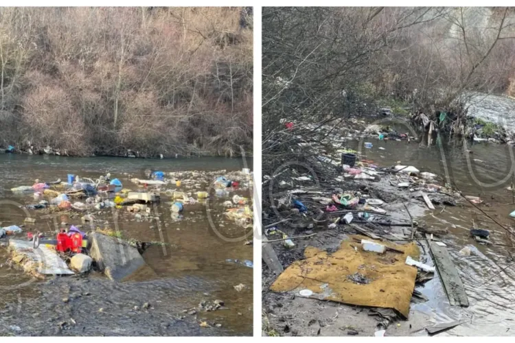 Nesimțirea e la ea acasă la Cluj! Gunoi și mizerie aruncate fără pic de jenă pe Someșul Mic, în Florești: ,,De nedescris” - FOTO