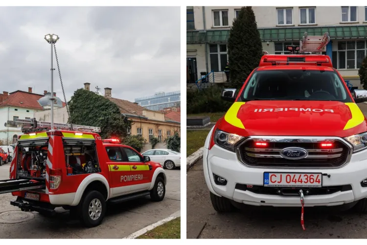 Salvatorii din Cluj au fost dotați cu o autospecială 4x4 de ULTIMĂ generație. Special echipată pentru intervenții rapide și eficiente în situații critice
