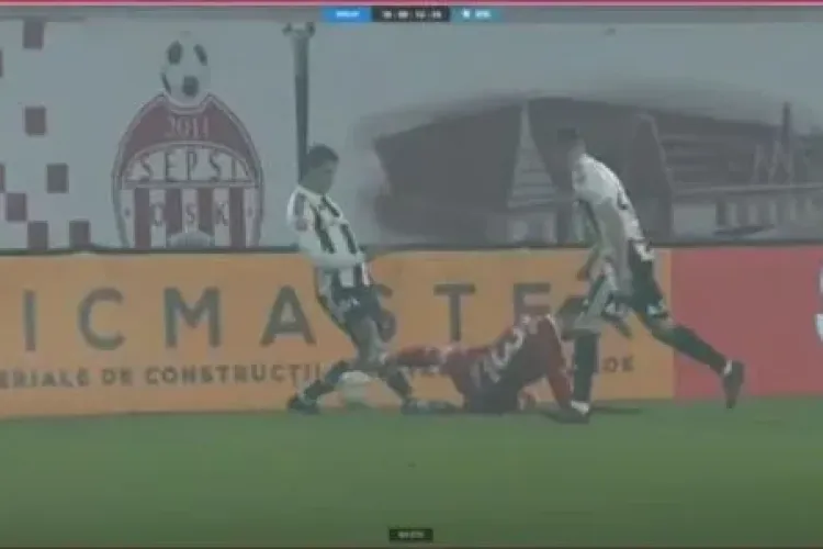U Cluj nu a reușit să învingă Sepsi, deși adversarii au jucat în 10 tot meciul. Căpitanul covăsnenilor era să-i rupă piciorul lui Masoero REZUMAT VIDEO