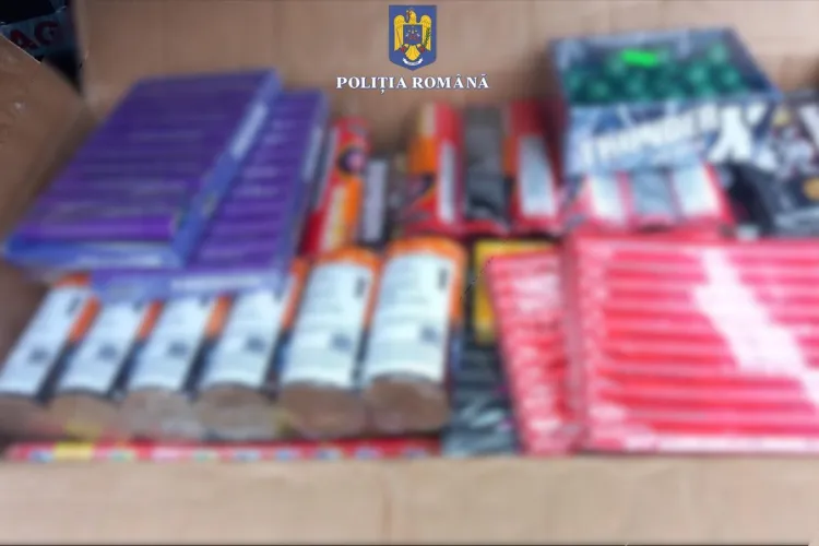 Doi tineri din Cluj care încercau să vândă petarde și artificii au fost prinși de polițiști. O sută de kilograme de articole pirotehnice au fost confiscate