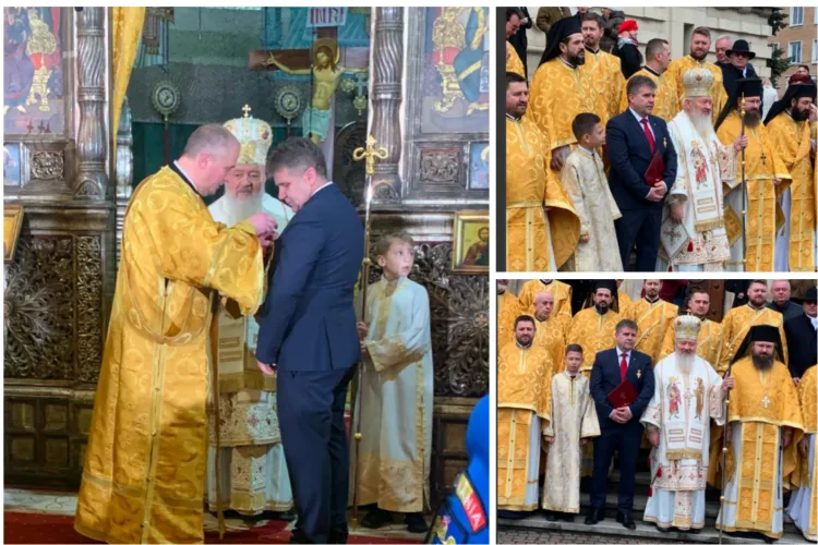 Șeful IPJ Cluj, Radu Adrian Moșuțan, a primit Crucea Transilvană, cea mai înaltă distincție a Mitropoliei Clujului de la mitropolitul Clujului VIDEO