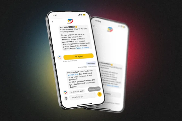 Banca Transilvania aduce, în premieră, inteligența artificială în relația cu clienții! Ce știe să facă noul asistent virtual pentru utilizatorii BT Pay