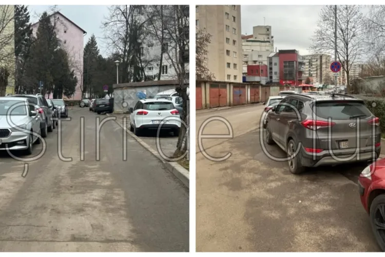 ,,Risc foarte mare de accidente” pe o stradă din Cluj. Mașinile parcate neregulamentar sunt de vină: ,,Să monteze niște stâlpișori” 
