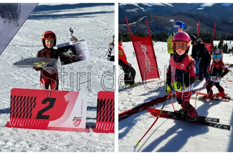 Sara, o tânără clujeancă, este vicecampioană la Mini Cupa României de schi: ,,Se trezește zilnic în perioada de antrenamente la ora 6:30” - VIDEO/FOTO