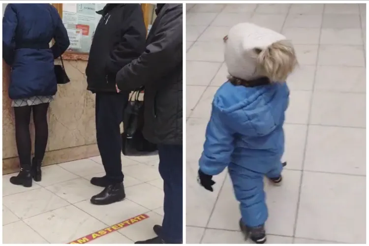 VIDEO Conflict spontan la coadă la Poșta din Cluj. Motivul? Legea priorității părinților cu copii mici: „Copilul putea sta cu tac-su”/„Am fost la medic”