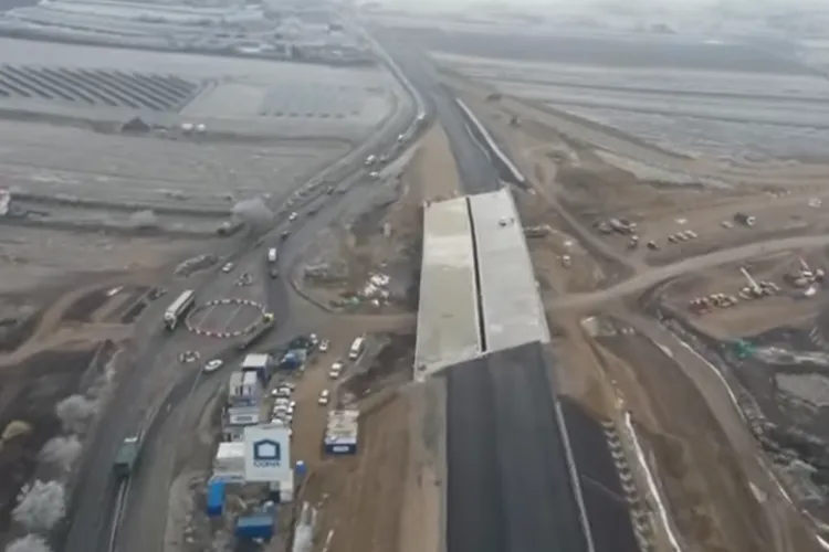 VIDEO - Care este stadiul lucrărilor la drumul expres de la Tureni care va lega Clujul de Autostrada Transilvania? Noi imagini SPECTACULOASE din dronă  