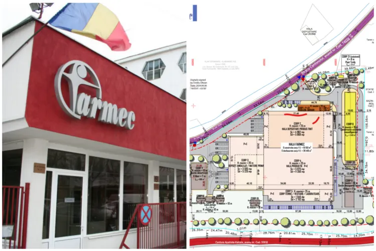 Farmec vrea să ridice clădiri URIAȘE la ieșirea din Cluj, aproape duble față de cele din zonă. Cere MODIFICAREA REGULILOR de înălțime!