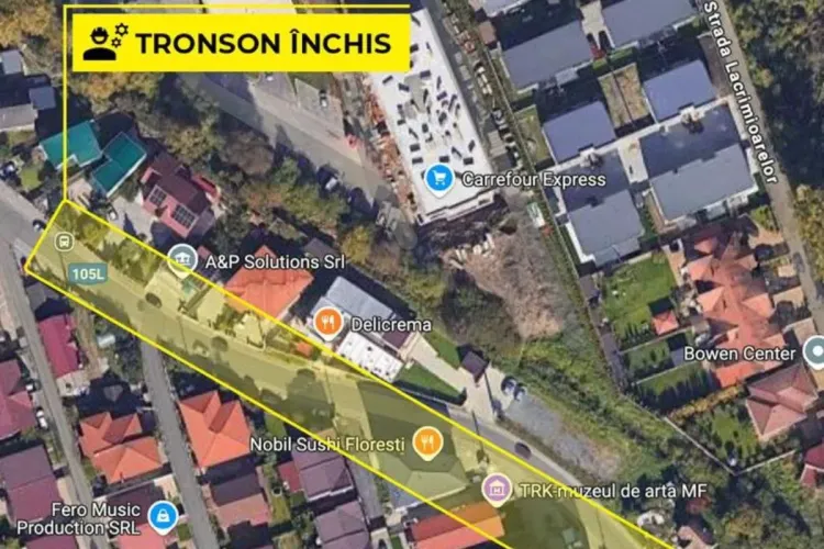 Cluj: Atenție, șoferi! O stradă intens tranzitată din Florești se închide timp de o SĂPTĂMÂNĂ. Au loc lucrări de extindere a rețelei de canalizare menajeră