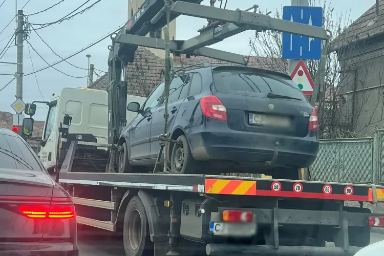 Un șofer din Cluj a rămas fără mașină! „Băieții” de la ridicări au intervenit de urgență: „O găsești în Someșeni”