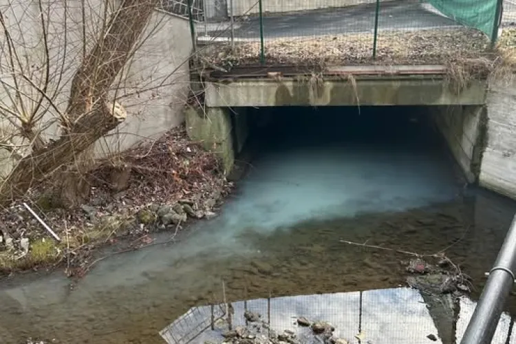 Râurile din Cluj sunt din nou poluate! Este a doua oară anul acesta când apele arată așa