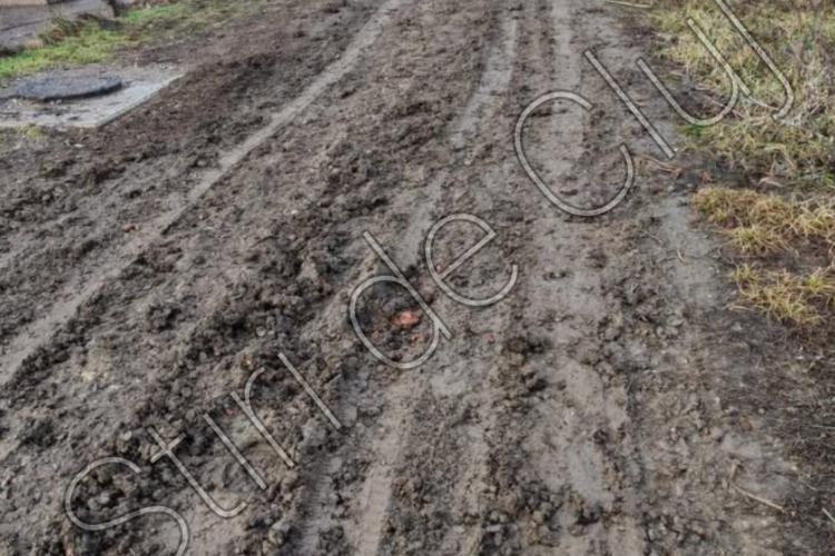 Coșmarul prin care o familie din Cluj trece în fiecare zi. Sunt nevoiți să facă naveta prin noroi și murdărie: ,,Îndur zilnic” - FOTO