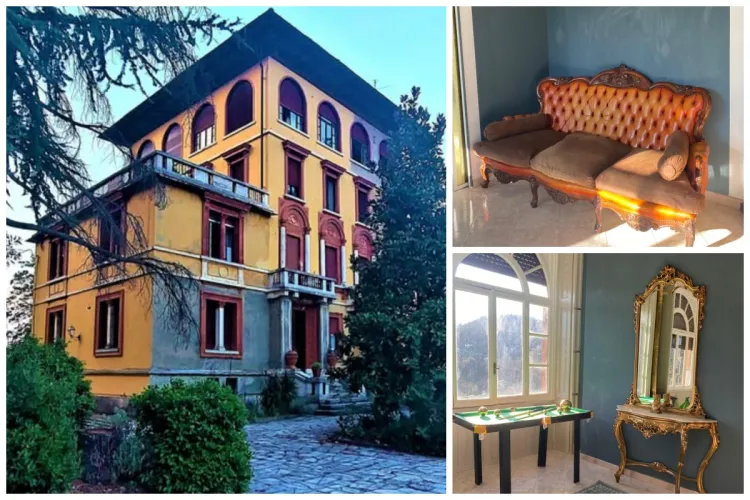 Locuință într-un PALAT istoric din Italia ce a găzduit prinți și eroi naționali, de trei ori mai ieftină ca o garsonieră din Cluj. Are și grădină cu trufe!