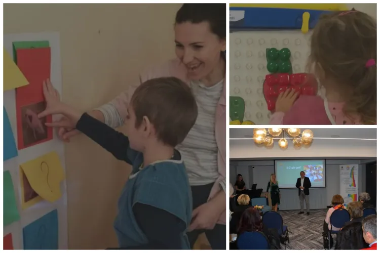 Momente emoționante la grădința pentru copii cu nevoi speciale din Cluj: 40 de ani, cu niște dascăli speciali pentru copii speciali FOTO