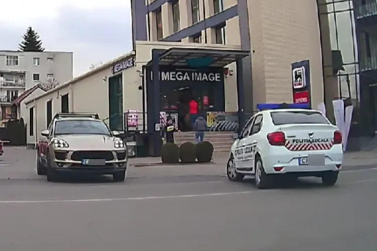Poliția Locală conduce după propriile reguli la Cluj. Șoferul nu a ținut cont de indicatorul rutier și de trecerea liniei continue: „Cum se numește schema”