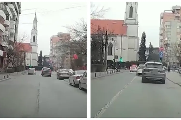 Regulile de circulație sunt doar pentru „fraieri”: un clujean „șmecher” a decis că el nu „trebuie” să aștepte în trafic
