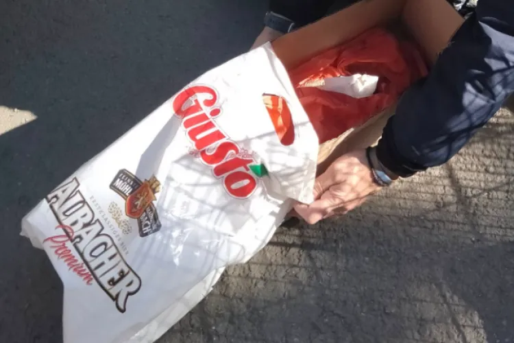 Cruzime fără margini la Cluj! Cățeluș mort, găsit într-o pungă în parcarea unui supermarket: ,,Îi aruncă unde apucă” - FOTO 