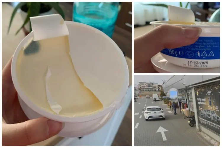 Clujenii reclamă produse stricate într-un supermarket din cartierul Buna Ziua: „Mascarpone cu „penicilină”. Nu-i rău!”