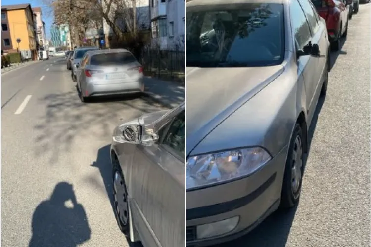 Nesimțire de zile mari la Cluj! Un șofer clujean promite să-l găsească pe cel care i-a avariat mașina: „Te caut eu, stai liniștit”