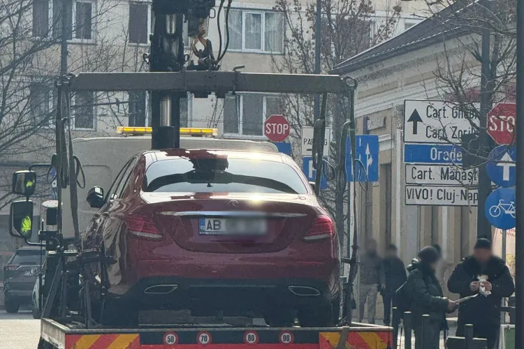 „Viniturile” plătesc în Cluj! Un șofer s-a trezit cu mașina ridicată: „O plimbă să-i arate unde sunt locurile de parcare”