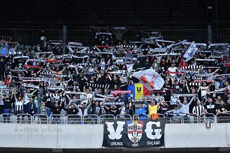 „Sacrificiul” unui ultras U Cluj: Și-a riscat libertatea ca să-și susțină echipa favorită! Ce a pățit când a intrat pe Cluj Arena deși avea interzis 4 ani