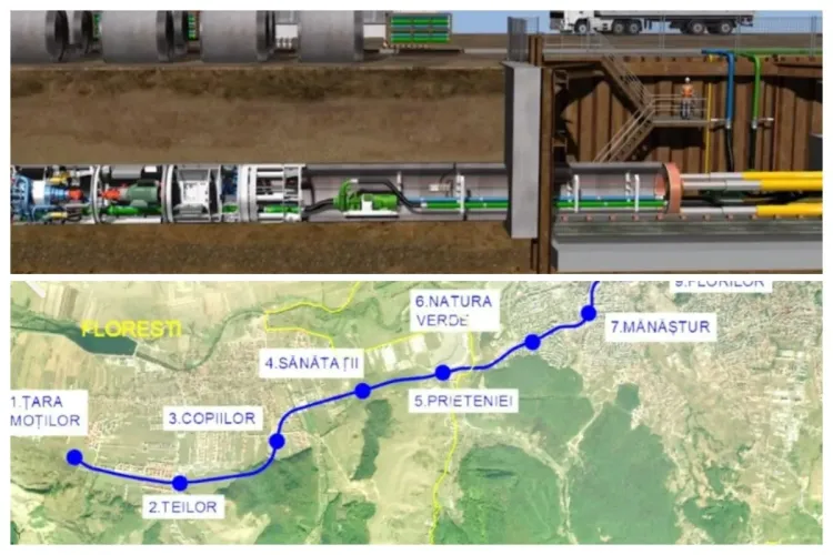 Pericol de alunecări de teren la metroul Clujului! S-au impus măsuri suplimentare de consolidare din cauza unui deal: „De mâine se introduc piloți forați”