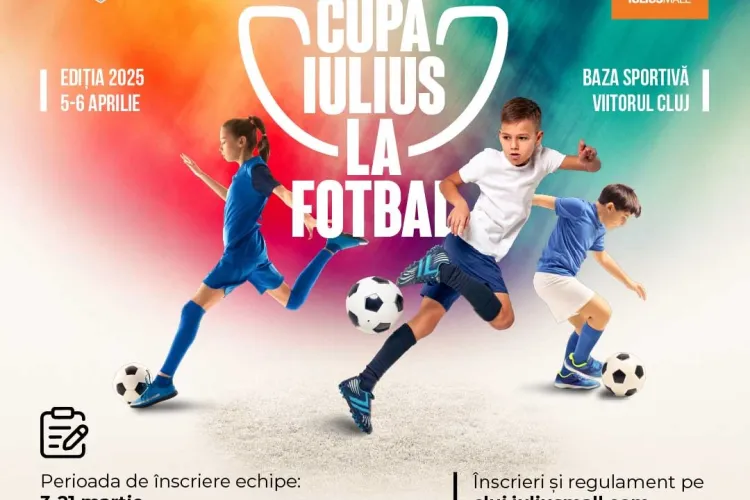 Iulius Mall Cluj și Academia de Fotbal Viitorul Cluj organizează „Cupa Iulius la fotbal” pentru copiii pasionați de sport