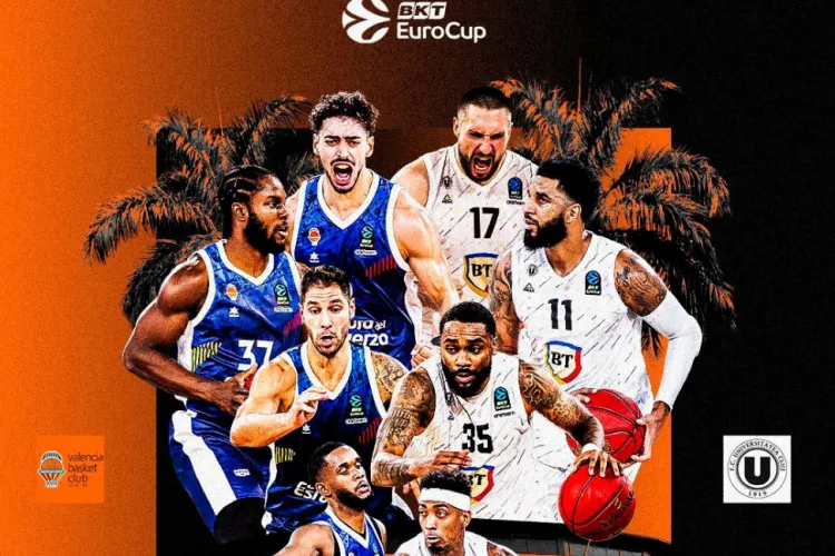 SOLD OUT la meciul U-BT din Valencia: Fanii alb-negrilor dau năvala la duelul din Spania în EuroCup. Ce suporteri are U BT!
