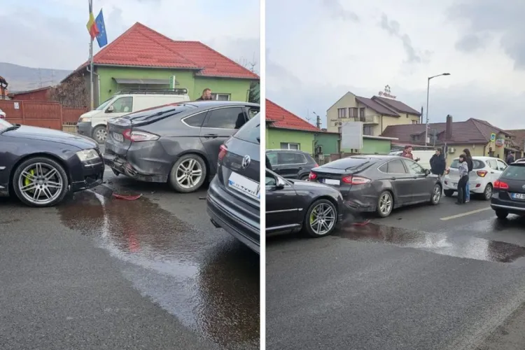 Accident în Cluj! Patru mașini s-au ciocnit într-o intersecție din Florești: „De evitat, se aglomerează!”