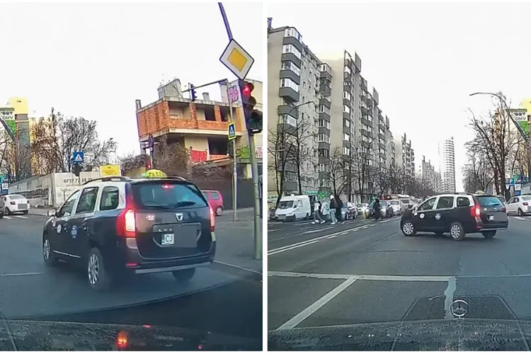 Taximetrist clujean conduce după alte „reguli”: A salvat maxim un minut cu o manevră „ingenioasă” VIDEO