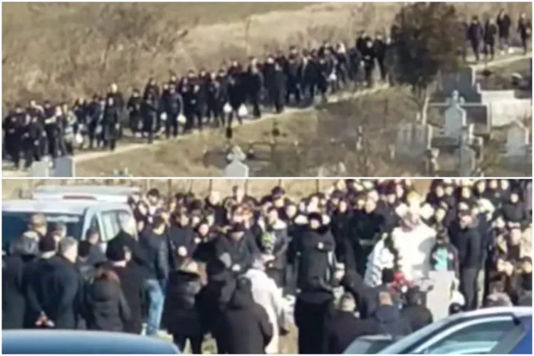 Durere fără margini. Sute de oameni au condus-o pe ultimul drum pe Diana, tânăra ucisă de un șofer vitezoman VIDEO