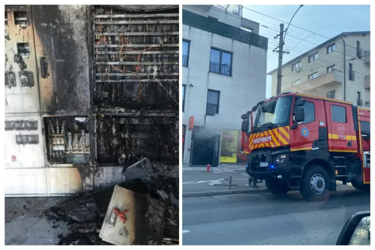 Incendiu pe Aurel Vlaicu în Cluj-Napoca! Focul a pornit de la un tablou electric. Trei persoane evacuate de urgență FOTO/VIDEO