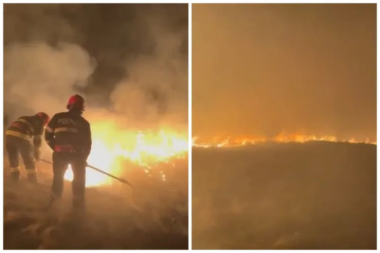 Clujul, devastat de zeci de incendii scăpate de sub control. Au luat foc clădiri, mașini si hectare de teren. Pompierii abia mai fac față VIDEO FOTO