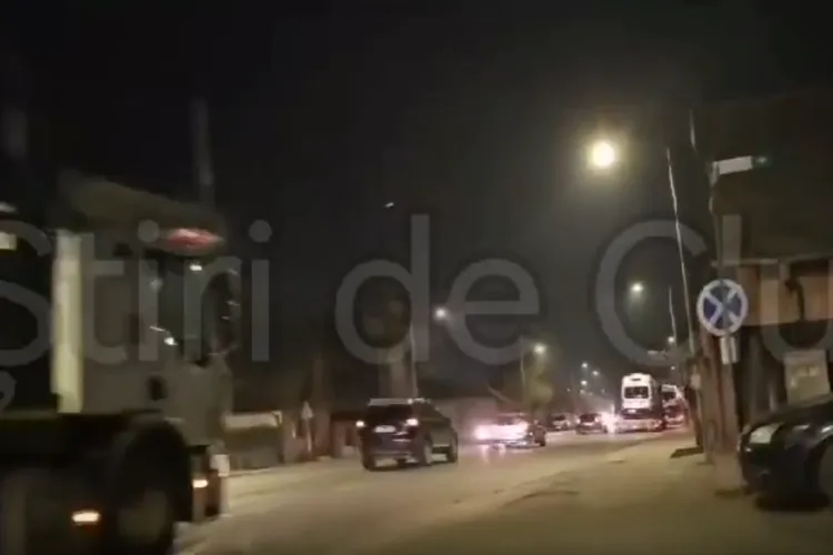 Un convoi IMPRESIONANT a tranzitat Clujul în această seară. Valoarea este de milioane de euro! VIDEO