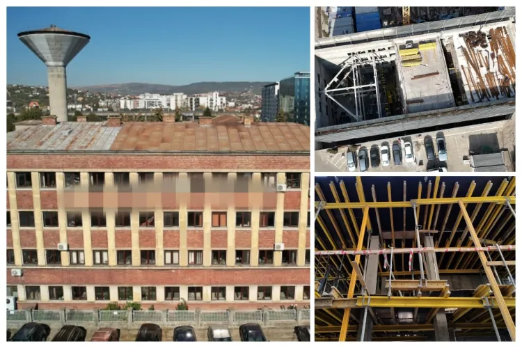 Una din cele mai cunoscute fabrici din Cluj se transformă într-o clădire de birouri ultra modernă. Lucrările sunt deja în plină desfășurare FOTO