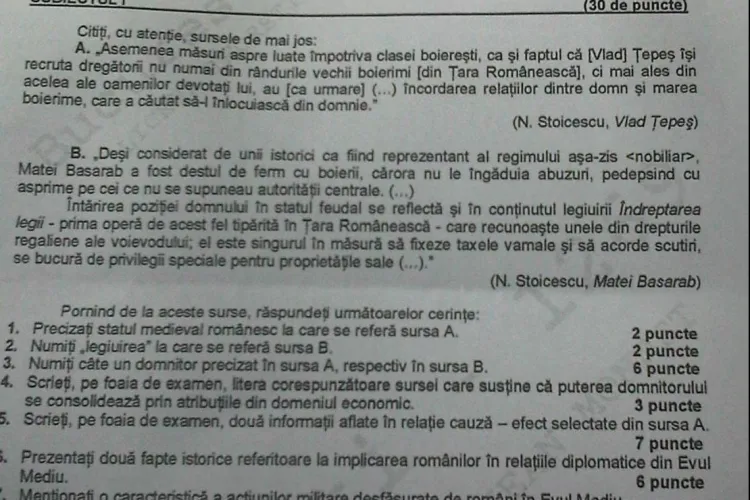 Bacalaureat 2011: Vezi ce subiecte au fost la Istorie si Matematica