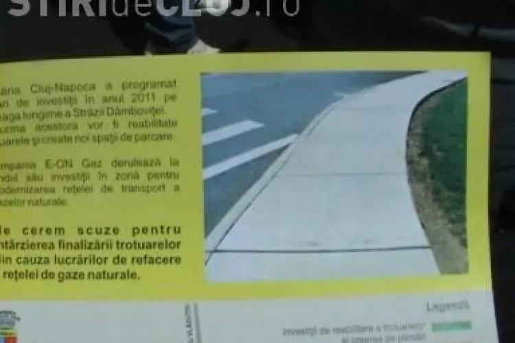 Primaria Cluj-Napoca isi cere scuze in numele E.ON Gaz: Compania blocheaza proiectele de asfaltare din oras VIDEO