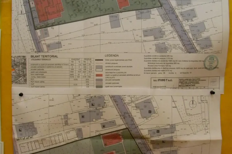  Academia Romana, filiala Cluj, vrea sa constuiasta o cladire "monstru" intre casele de pe strada Emil Racovita. Vezi plansele